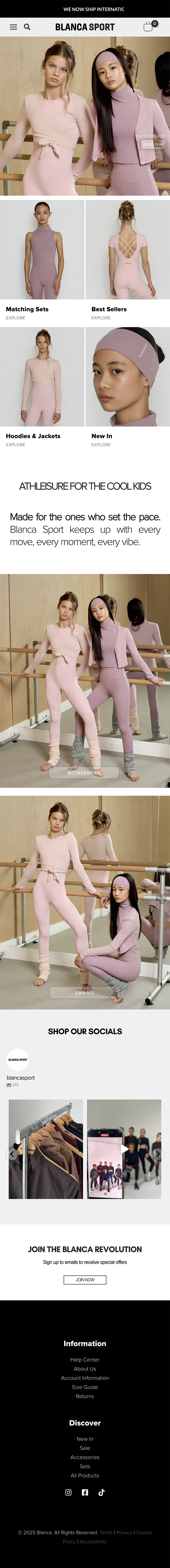 E-Commerce website example on mobile